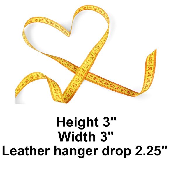 Vintage Santa Fe Pottery Ornament Clay Cliff Dwellings Leather Hanger 1999 - Picture 5 of 5